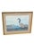 19th Century Beautiful Decorative Painting of Goose Family/ Wood Frame and Glass Cover. For Sale - Image 4 of 14