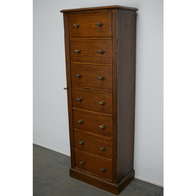 Dutch Oak Apothecary Cabinet, Mid-20th Century For Sale - Image 4 of 18