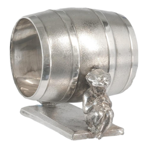 19th-C. Meriden Napkin Ring w/ Cherubs