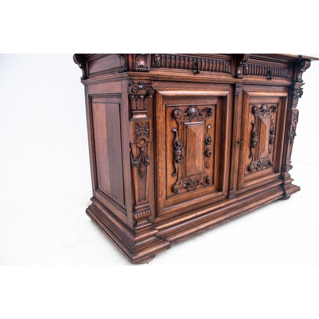 Wood Antique French Oak Display Cabinet, 1870 For Sale - Image 7 of 11