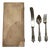 Gothic-Style Silver Cutlery with Case, 1800s, Set of 4 For Sale