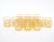 A stylish mid-century Italian barware service, made in Italy during the late 20th century and featuring an elegant 24K...