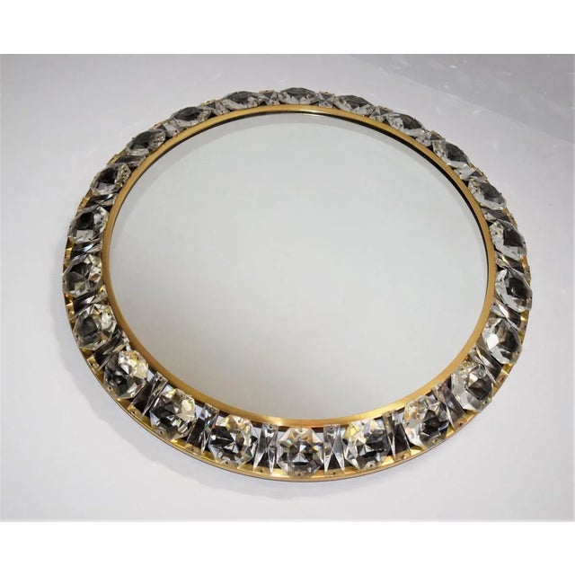 Metal Large Model 3648 Lighted Wall Mirror from Bakalowits & Söhne, 1960s For Sale - Image 7 of 10