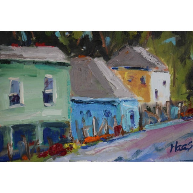 Shabby Chic Modern Impressionist Oil Painting Original For Sale - Image 3 of 4