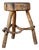 Late 19th Century Rustic Alpine Stool from Valle Daosta, Italy, 1890s For Sale