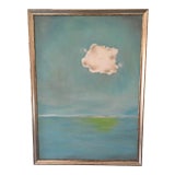 Big Cloud With Silver Line Oil Painting For Sale