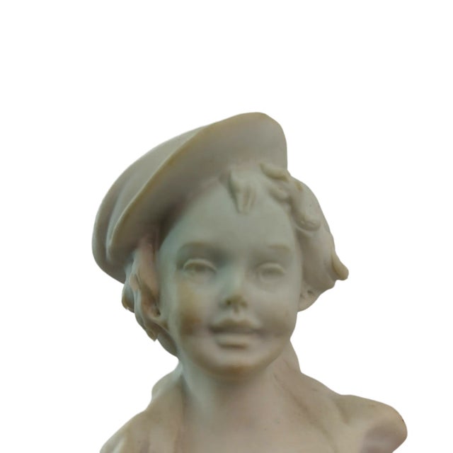 Vintage Figurine Porcelain Bisque Art For Sale - Image 4 of 5