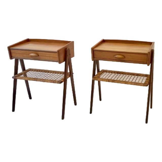 Nightstands attributed to Soren Rasmussen, 1960s, Set of 2 For Sale