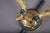 Metal Gilt Bronze Double-Arm Wall Sconces with Frosted Glass Shades, 1950s, Set of 2 For Sale - Image 7 of 18