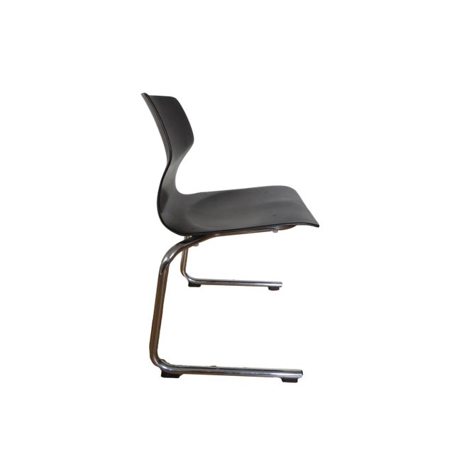 3 pagholz chairs from flöotto. The classic among the Pagholz chairs, space -saving there. Versatile. The color is a dark...