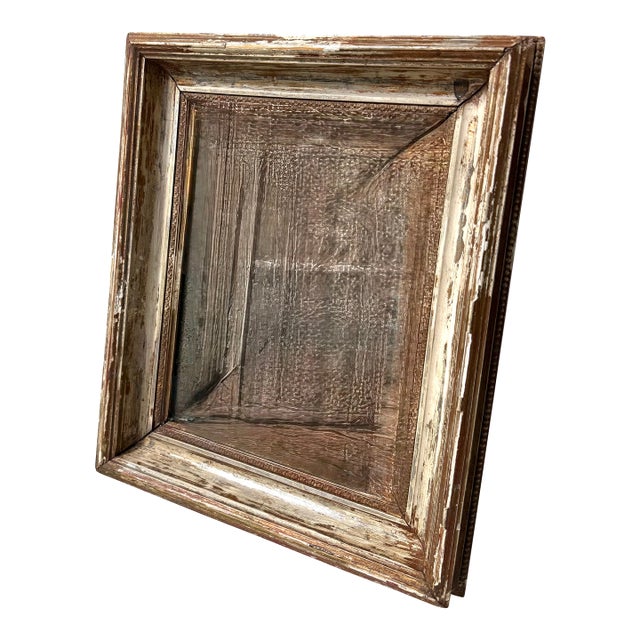 Antique Foxed Mirror Vanity Tray For Sale