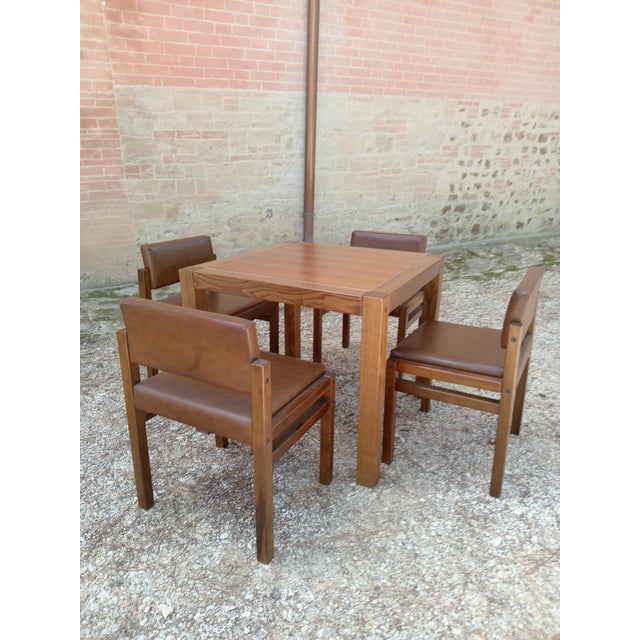 Chairs and Table by Umberto Brandigi for Planula, 1960s, Set of 5 For Sale - Image 14 of 14