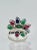 Silver Early 21st Century Tutti Frutti Emeralds, Rubies, Sapphires and Diamonds Ring, Size 6.5 For Sale - Image 8 of 10
