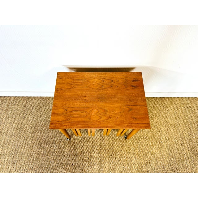 Vintage Scandinavian Coffee Table, 1960s, Set of 5 For Sale - Image 6 of 13