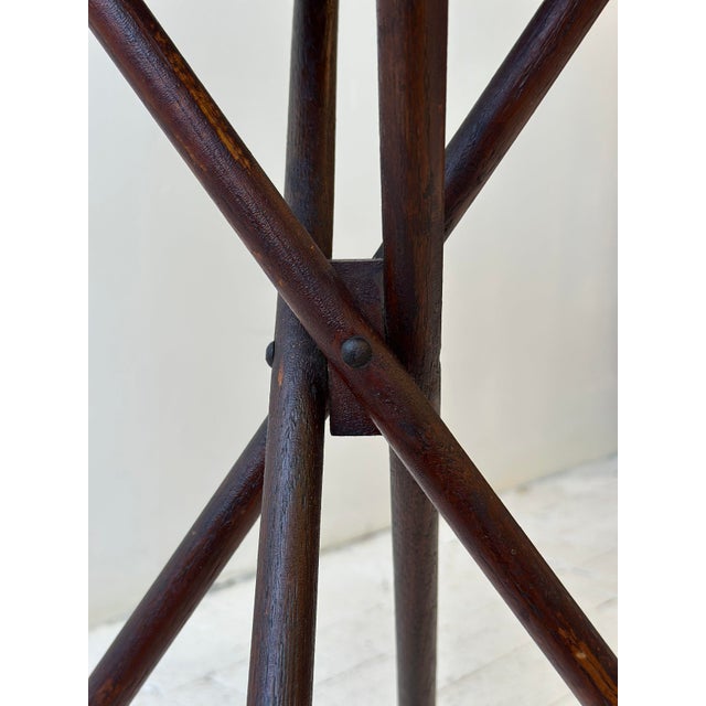 Wood Antique Splayed Leg Wood Table, Circa 1910s For Sale - Image 7 of 12