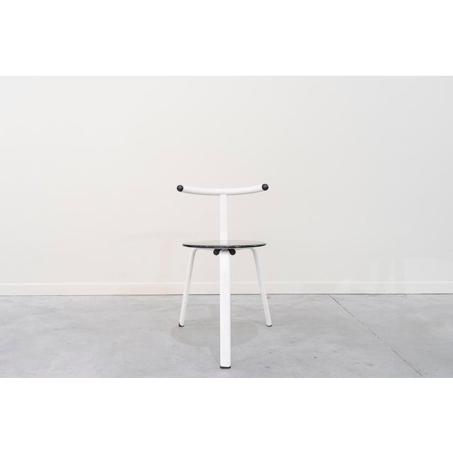 Vintage Italian Chairs with Aluminum Frames, 1990, Set of 4 For Sale - Image 6 of 9