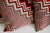 Contemporary Chevron Silk Pillows- Set of 3 For Sale - Image 3 of 5