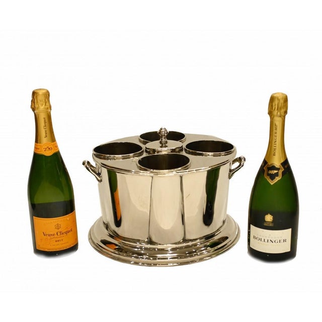 Silver-Plated Wine Cooler For Sale - Image 3 of 10