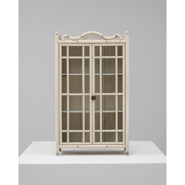 1910s French Wooden Mini Showcase Vitrine For Sale - Image 16 of 18