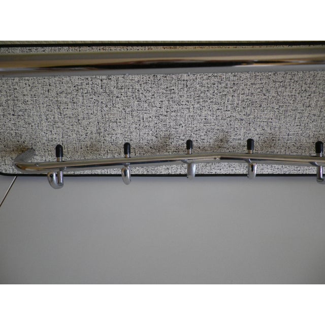 1960s Vintage Wall-Mounted Coat Rack with Six Hooks, 1960s For Sale - Image 5 of 11