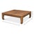 Ming Style Square Coffee Table in Tan Reclaimed Pine For Sale - Image 11 of 11
