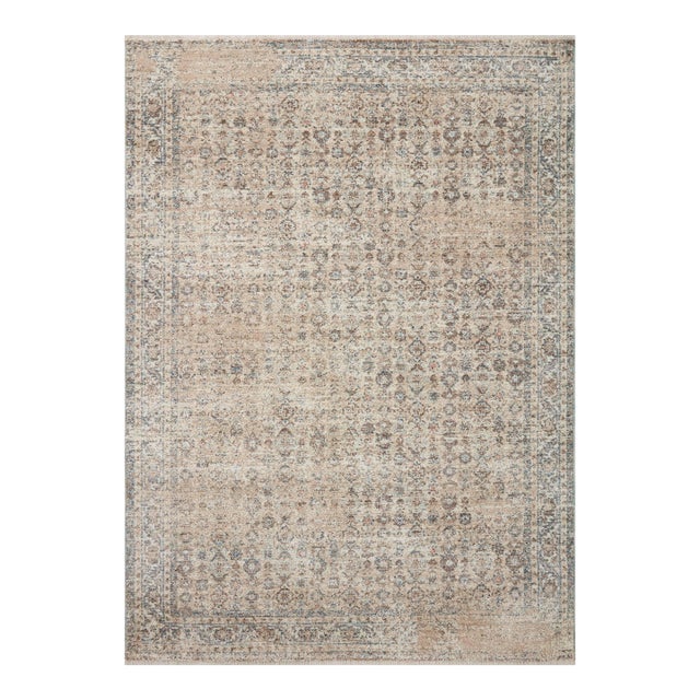 Angela Rose x Loloi Blake Rug Beige / Denim 7'-10" x 10'-2" Area Rug For Sale