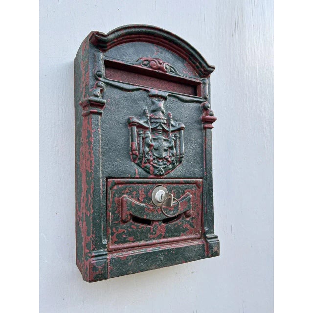Late 19th Century French Cast Iron Post Office Mailbox , 1890s For Sale - Image 5 of 9