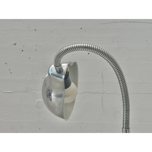Chrome Table Lamp with Gooseneck, Italy, 1960s For Sale - Image 10 of 18