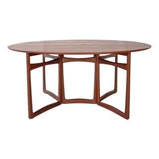 Drop Leaf Dining Table by Peter Hvidt for France & Son, 1960s For Sale