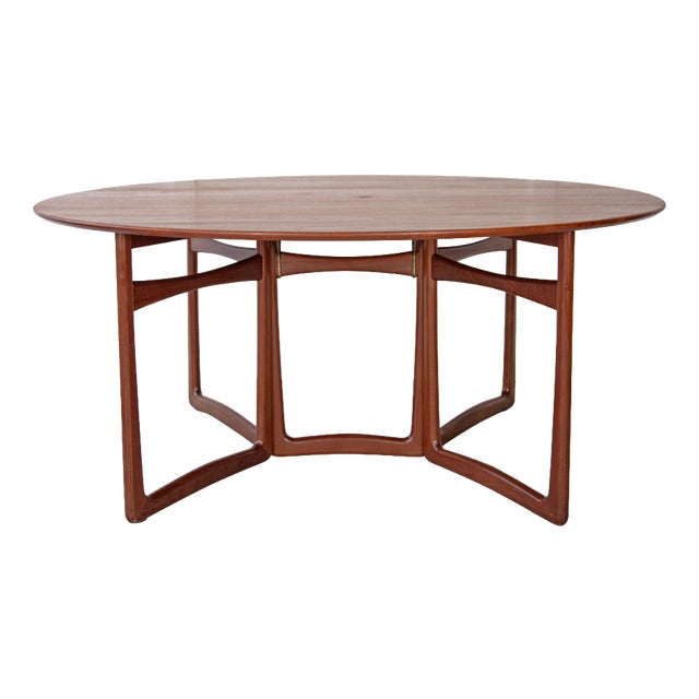 Drop Leaf Dining Table by Peter Hvidt for France & Son, 1960s For Sale