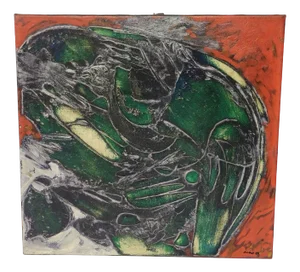 René Acht, Composition, Oil on Canvas, 1959