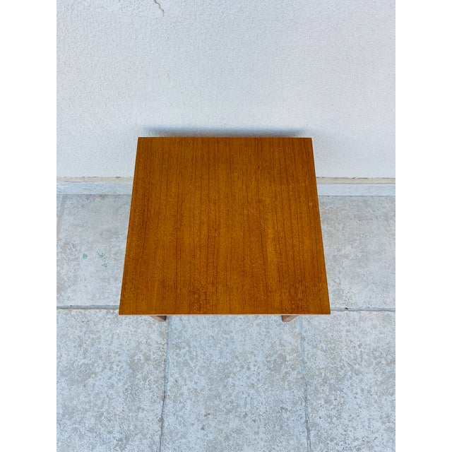 Mid-Century Modern Vintage Scandinavian Teak Coffee Table, 1960s For Sale - Image 3 of 10