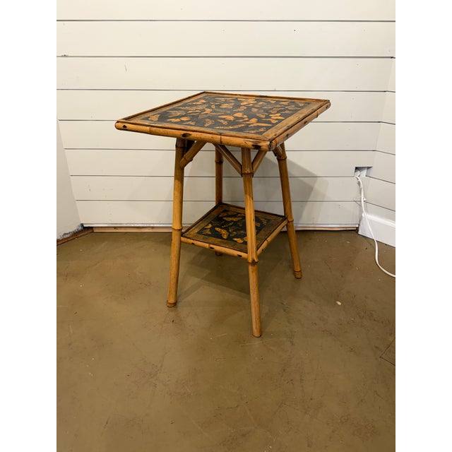 19th Century 19th Century English Decoupage Side Table For Sale - Image 5 of 6