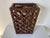 1980s Vintage Rattan and Leather Wine Rack for 15 Bottles For Sale - Image 5 of 11