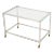 Postmodern Glass and Chrome Bar Cart For Sale