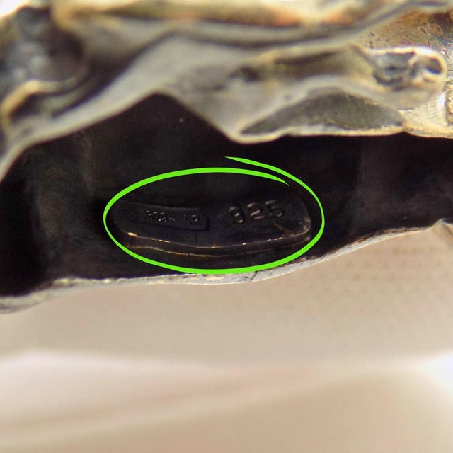 Vintage Italian Handmade Sterling Silver Sitting Deer Figurine, 1980s For Sale - Image 9 of 13