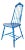 Spindle Back Blue Chair For Sale