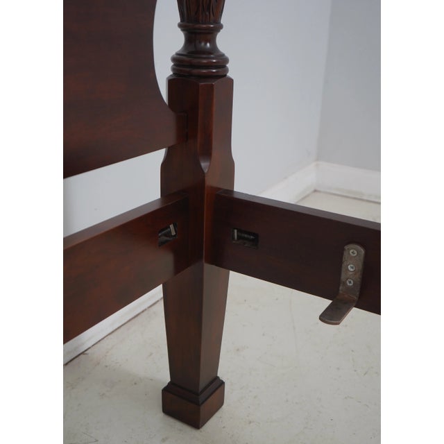 1980s Statton Queen Size 4 Post Poster Bed For Sale - Image 5 of 12