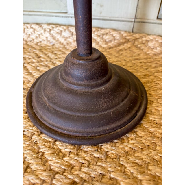 1980s Cast Iron and Glass Freestanding Bistro Shelf For Sale - Image 4 of 9
