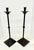 Maitland - Smith 1980s Pair of Maitland Smith Sculptural Bronzed Iron Candlestick Holders For Sale - Image 4 of 10