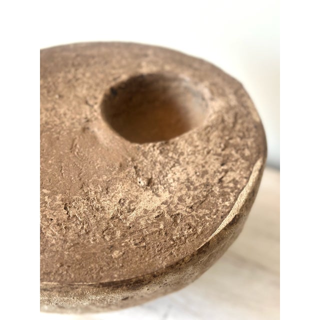 VESSEL - CALDERA stoneware with glaze Formed from stoneware and finished with a volcanic crawl glaze, this piece looks...