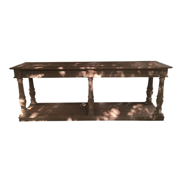 Restoration Hardware Distressed Rectory Console Table Chairish