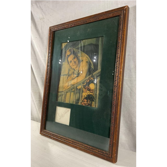 Vintage Bidu Sayão Met Opera Framed Autograph & Photo - La Traviata For Sale - Image 4 of 7
