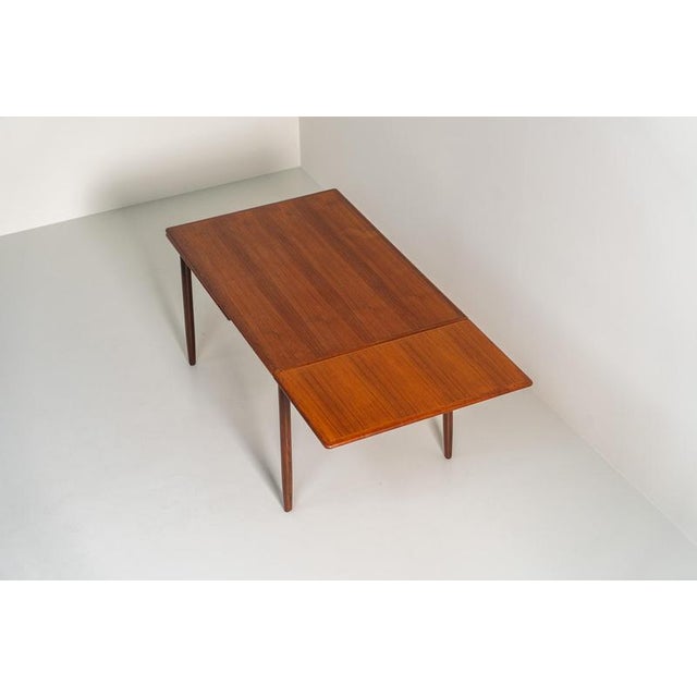 Brown Vintage Danish Extendable Dining Table, 1960s For Sale - Image 8 of 12