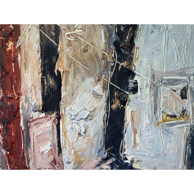 Red Hedi K. Ernst (b.1948, Swiss) Acrylic on Canvas Dated 1984 For Sale - Image 8 of 15