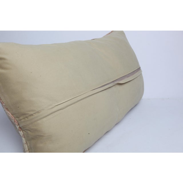 Handwoven Vintage Turkish Oushak Rug Pillow Cover-20'' X 34'' For Sale - Image 10 of 10