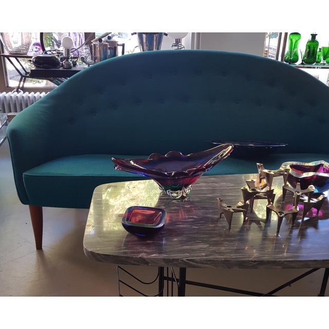 Turquoise Paradiset Sofa by Kerstin Hörlin Holmquist for Nordiska Kompaniet, 1958 For Sale - Image 8 of 16