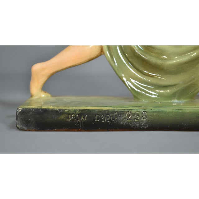 Sculpture Materials Art Deco Dancer Figurine in Plaster by Jean Carli, 1920s-1940s For Sale - Image 7 of 14