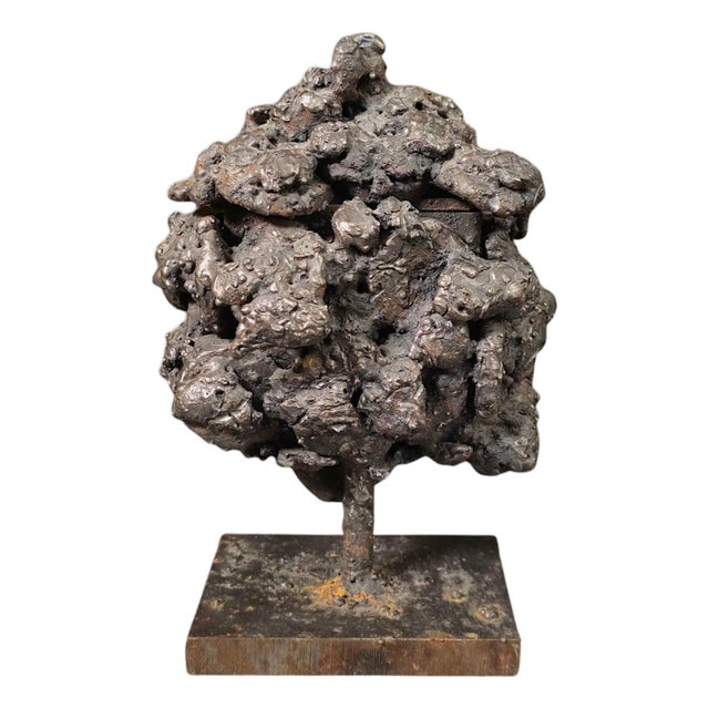 James Bearden Brutalist Sculptured Steel “Barnacle Box” For Sale