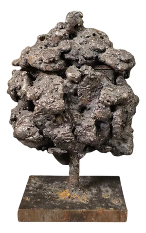 James Bearden Brutalist Sculptured Steel “Barnacle Box”